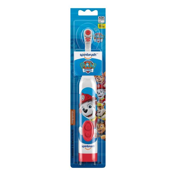 PAW Patrol Spinbrush Kids Battery-Powered Toothbrush, Character Varies - Picture 1 of 3